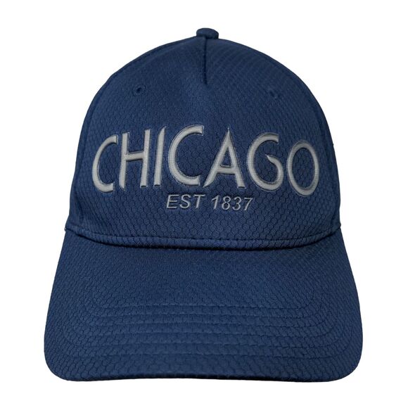Chicago Est 1837 Strapback Hat Blue One Size Vent Holes Essencial Caps - Picture 1 of 8